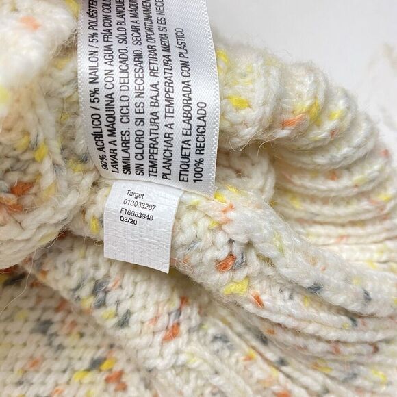 Universal Thread Confetti Ruffle Crew Neck Pullover Sweater Ivory Women's Sz 2X - Picture 7 of 12